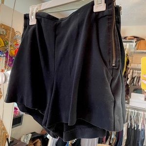 Black zip up shorts :)